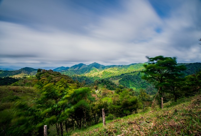 View on the mountains around Arenal Volcano